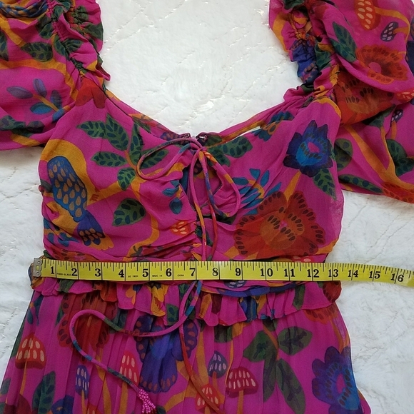 Farm Rio Pink Sweet Forest Maxi Dress - Picture 6 of 12